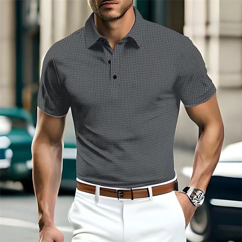 Herre Poloshirt med struktureret design og moderigtige accenter Stilla