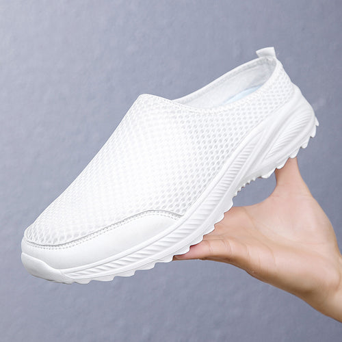 Unisex nan åndbar mesh-mule med skridsikker flex-sål og polstret komfortfodseng Skovae