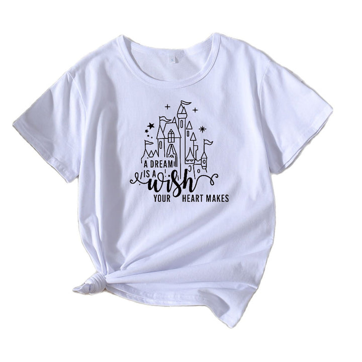 Kvinder Kreativ Grafisk T-Shirt Stilla