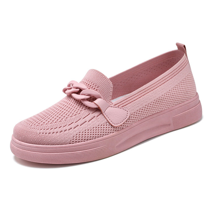 Femme Slip-On Fashion Sneakers med kæde-detalje Stilla