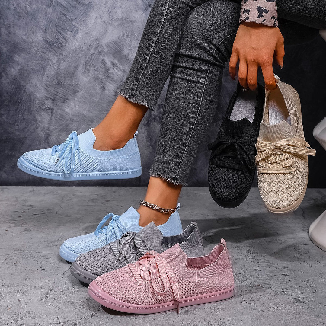 Dame Åndbare Fritids-Sneakers med elastisk Overmateriale Stilla