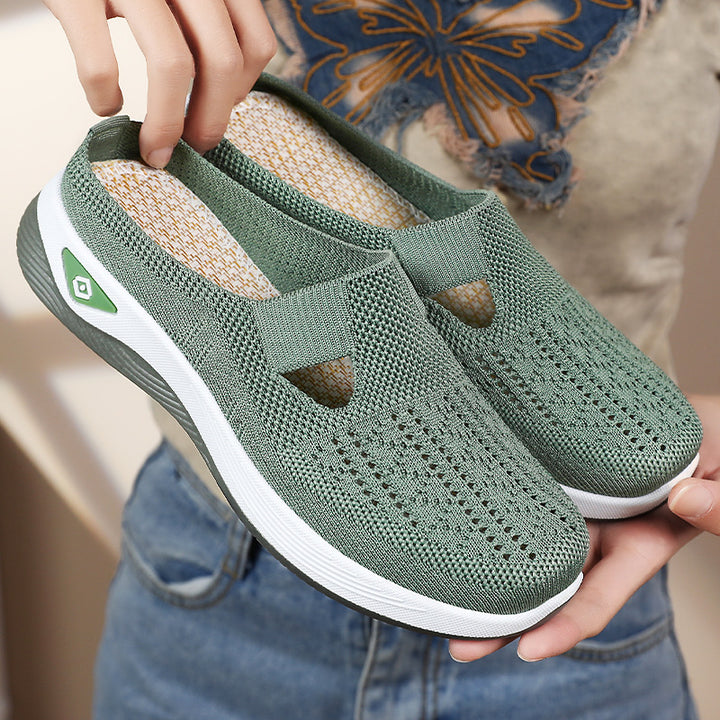 Dame Behagelige Slip-On Fritidssko med åndbart overmateriale og fleksibelt såleprofil Stilla