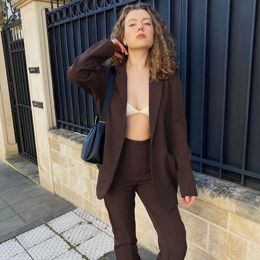 Dame Oversized Blazer med moderne snit og elegante detaljer Stilla