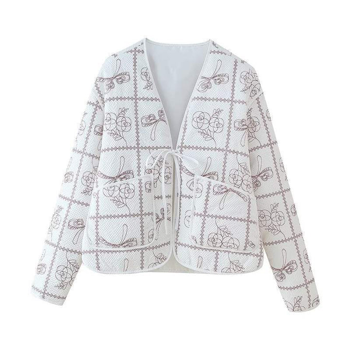 Dame Let og elegant bluse med blomstertryk Stilla