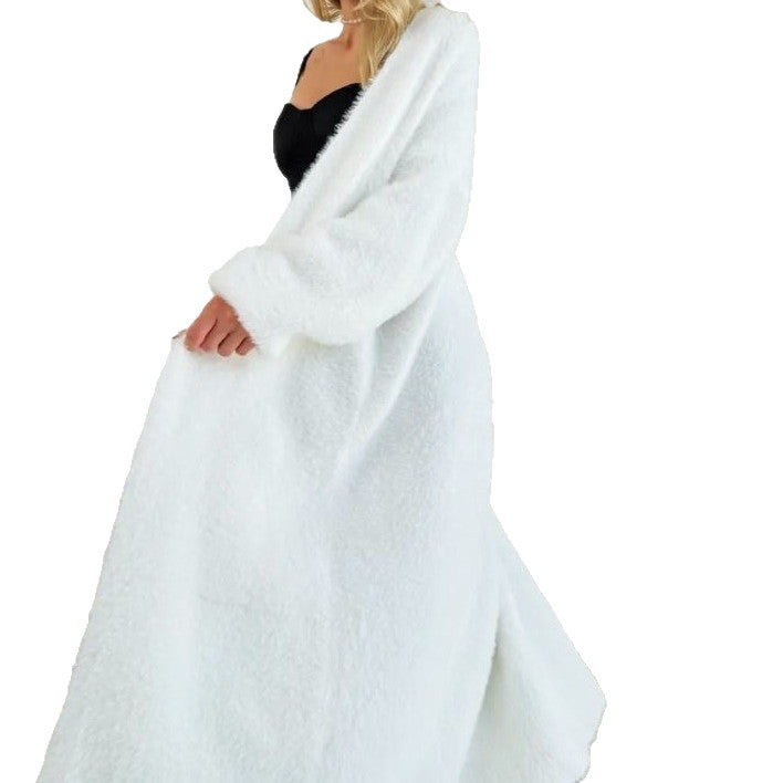 Dame elegant strikket frakke Stilla