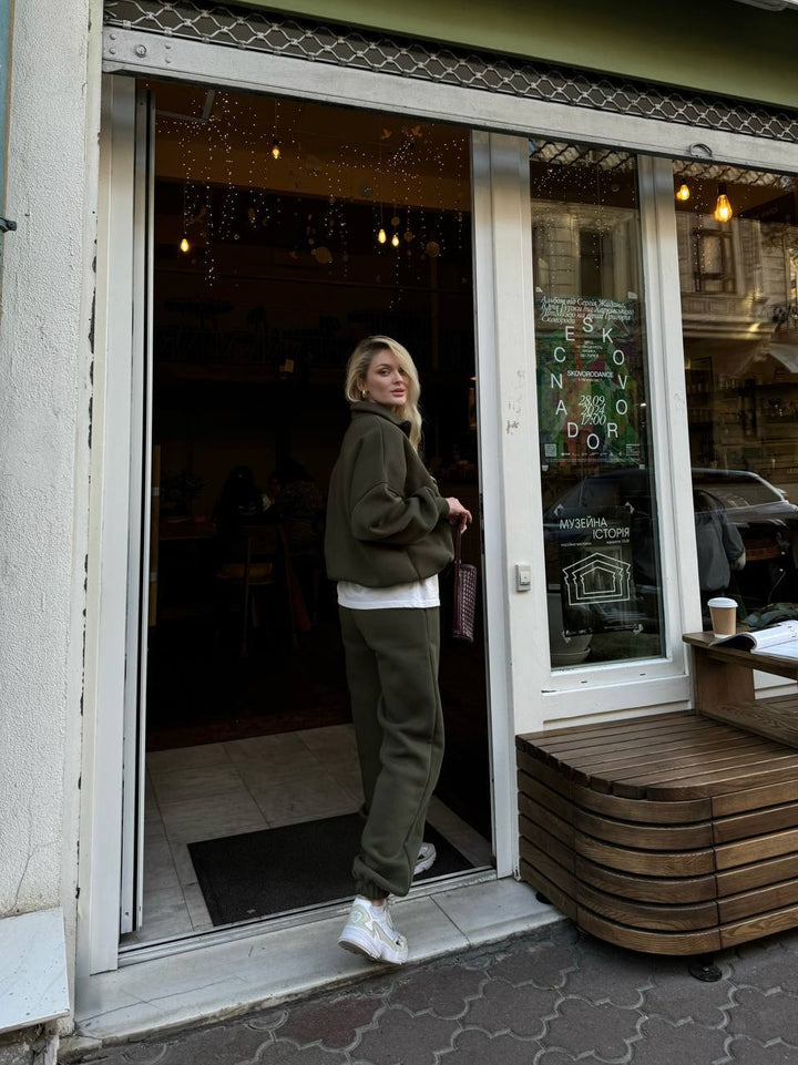 Kvinder Casual Oversized Hoodie og Joggingbukser Sæt Skovae