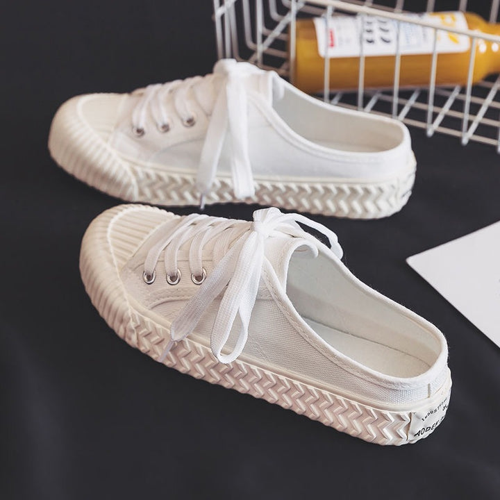 Dame fritid sneakers med åndbar bomuld og skridsikker sål Stilla