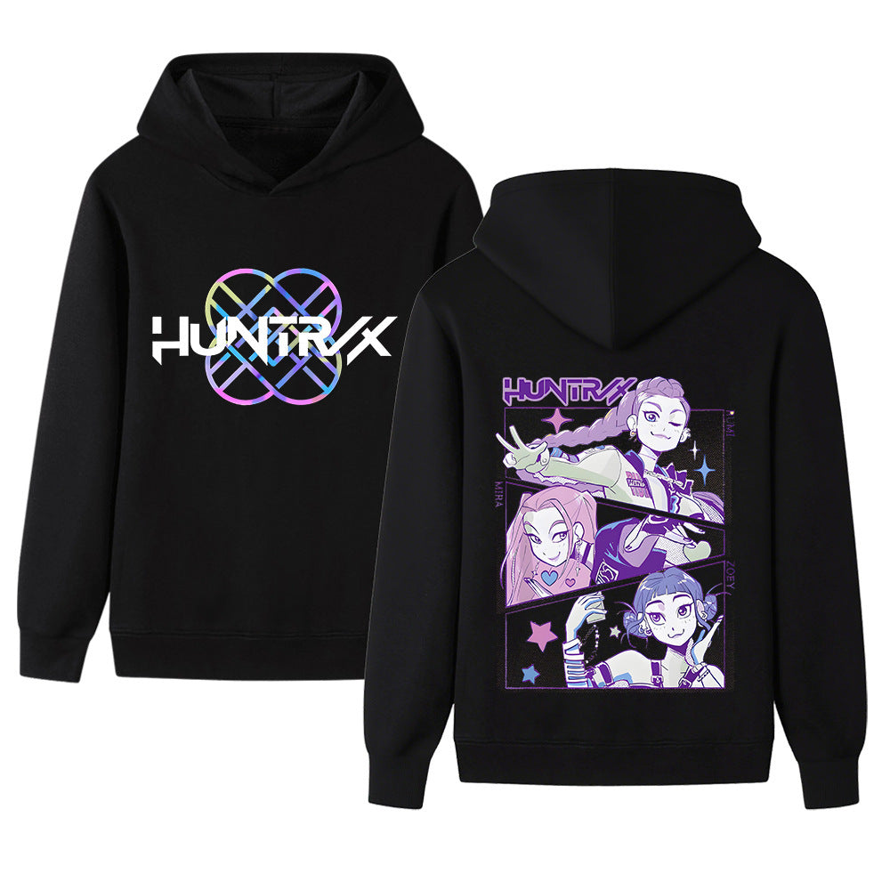 Kvinders hoodie med unikt anime design og behagelig pasform Skovae