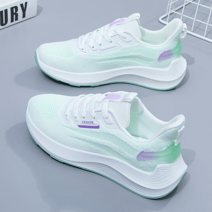 Dame Sporty Løbesneaker med åndbart mesh-overmateriale og stødabsorberende sål Stilla