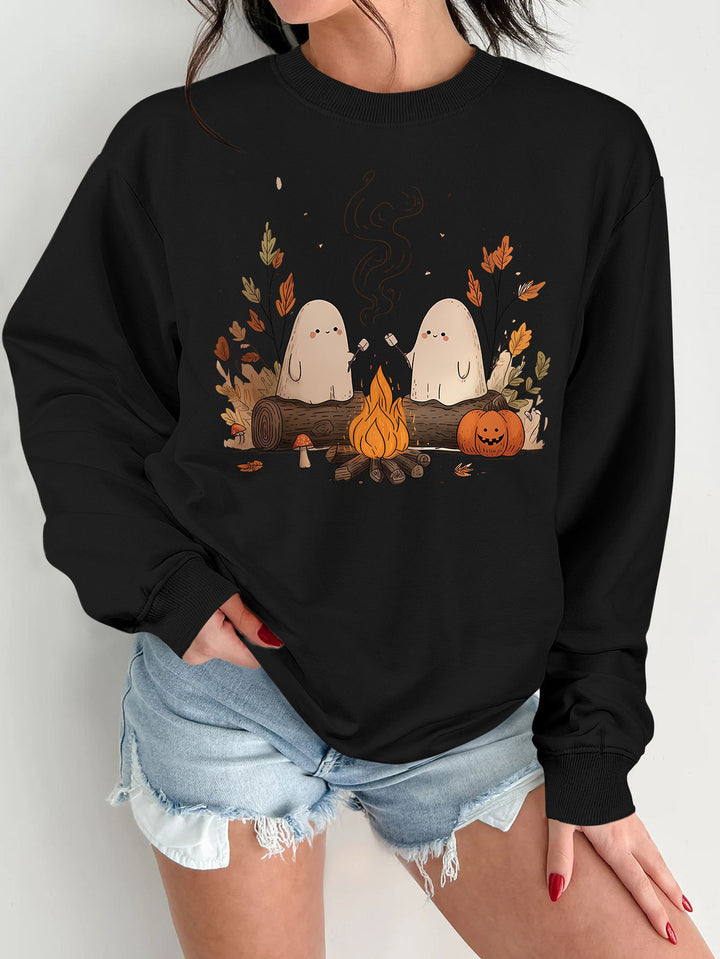 Kvinders sweatshirt med legende spookymotiv og behagelig pasform Stilla