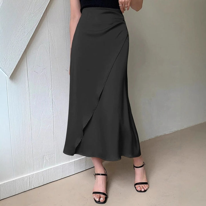 Dame nederdel med flydende snit og elegant drapering Skovae