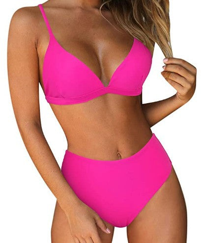 Femme Højskåret Trekant-Bikini-Sæt Stilla