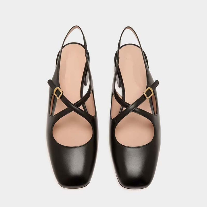 Femme Slingback Blokhælede Pumps Stilla