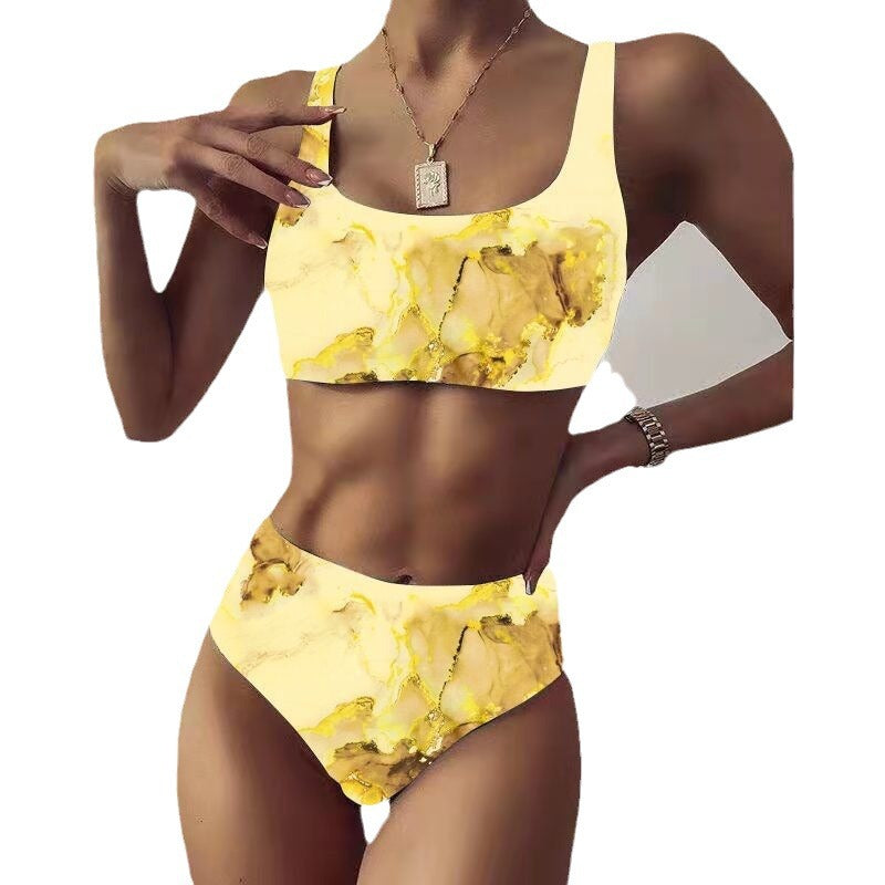 Dame Højtaljede Bikini Sæt Stilla