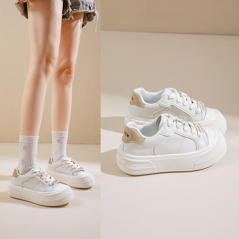 Dame platform-sneakers med åndbart overmateriale og dæmpet sål Stilla