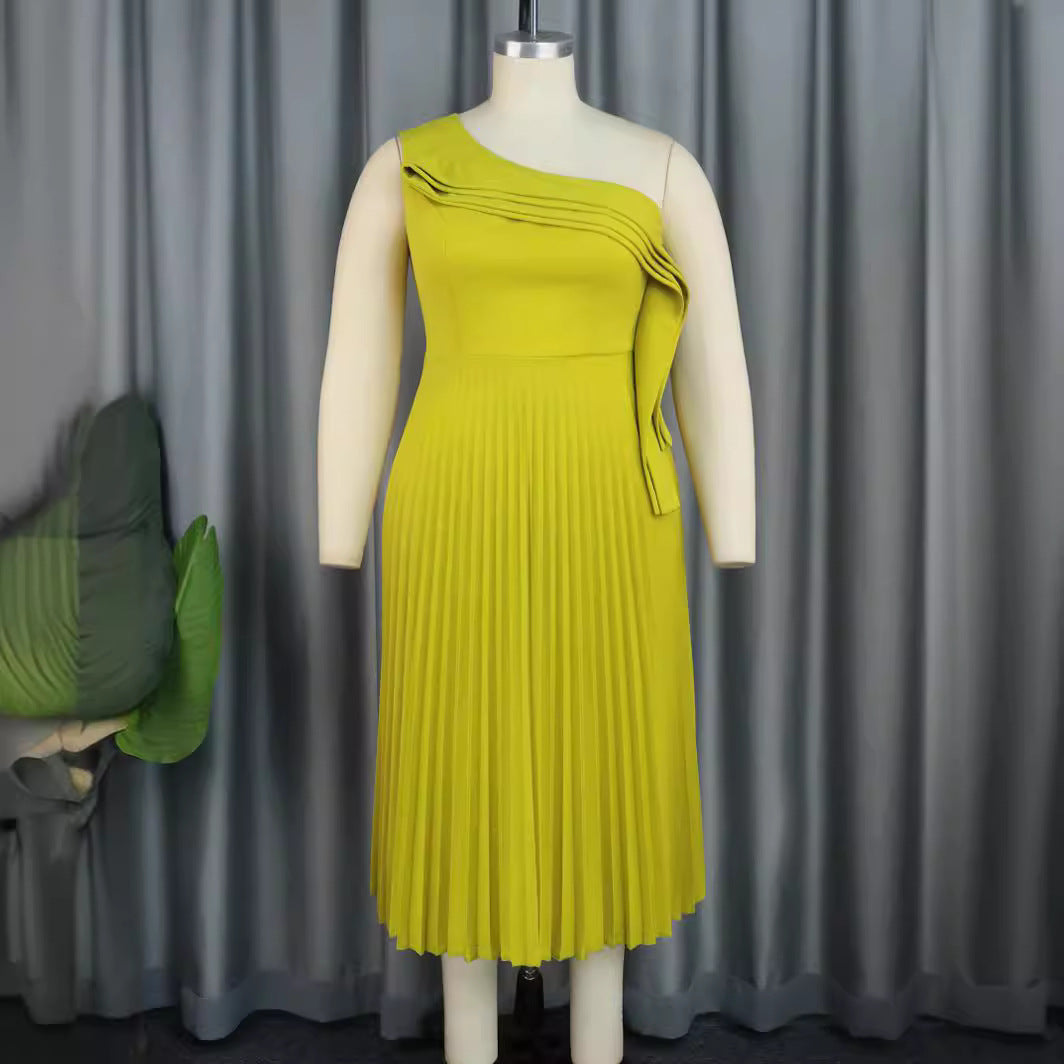 Dame Elegant Wickelkleid med asymmetrisk Ruffle-design Skovae