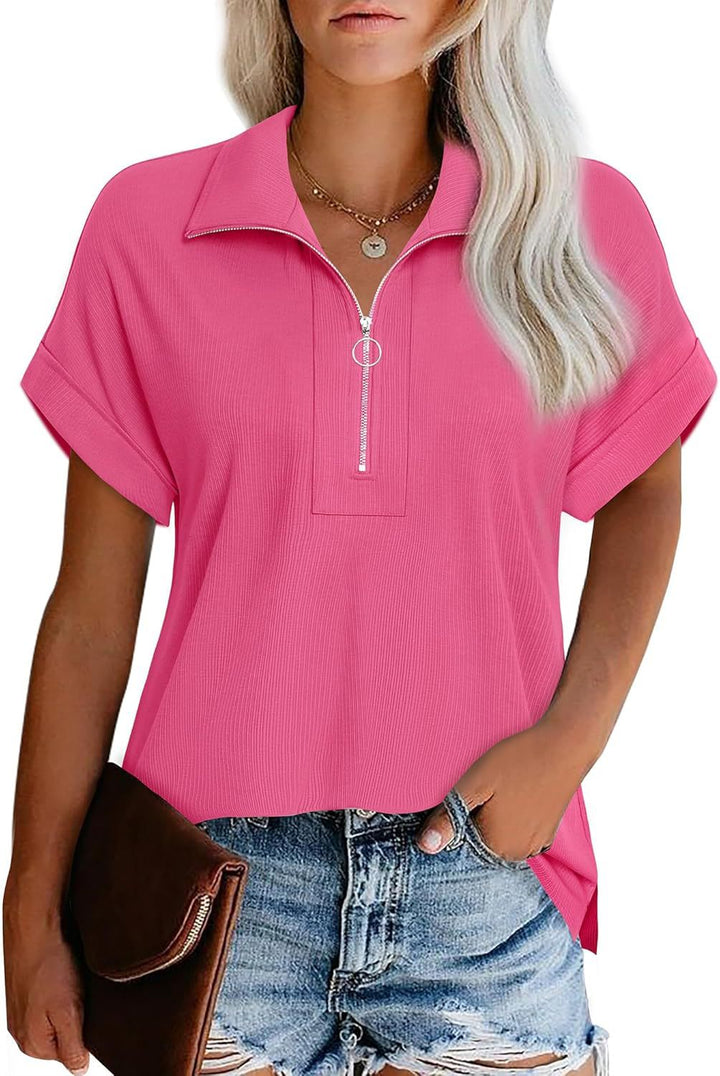 Dame Modern Zip-Up Fritidstop Stilla