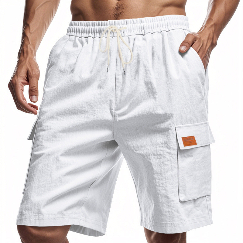 Herrer praktiske Cargo-Shorts med elastisk talje og sidelommer Stilla