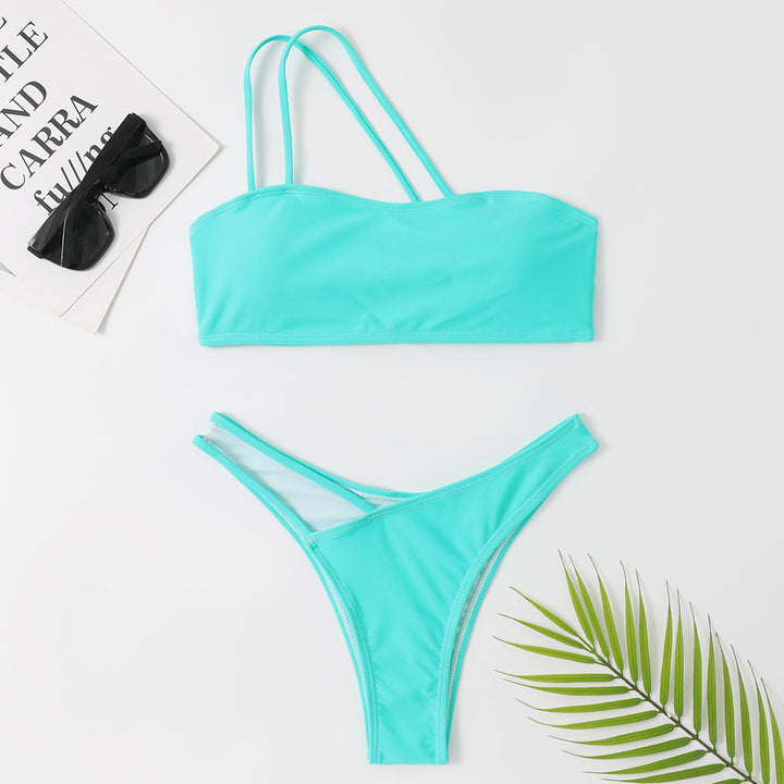 Dame Bandeau bikini-sæt med stropper Stilla