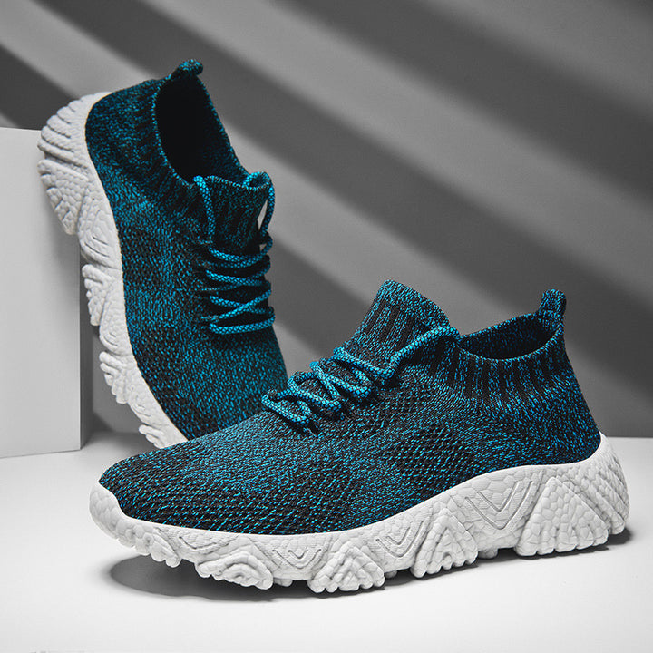 Unisex nan urban strikket slip-on sneakers med sokkeagtig skaft og markant profilsål Skovae