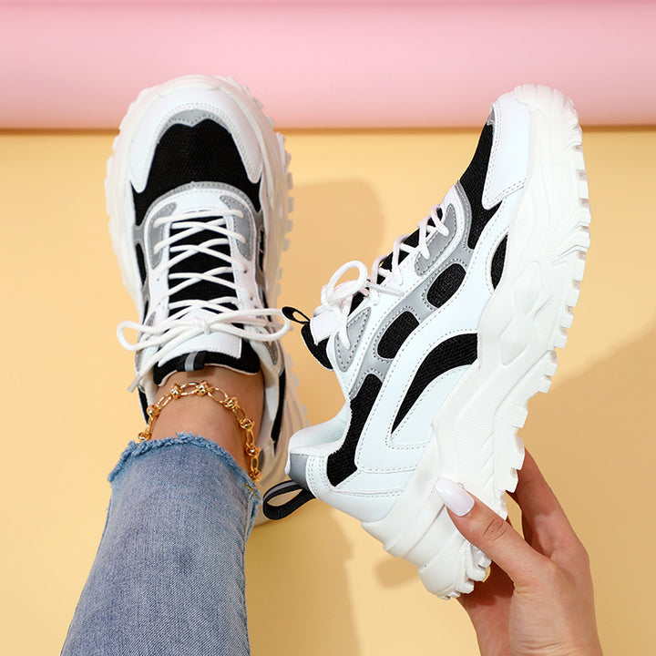 Damer Sporty Chunky Sneakers med innovativ sål Stilla