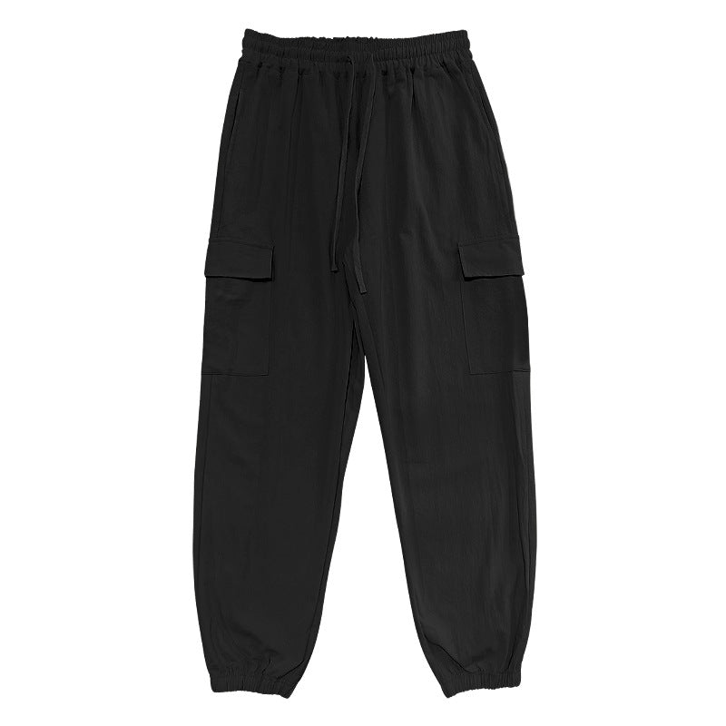 Herren Cargo-bukser med elastisk talje og multifunktionelle lommer Stilla