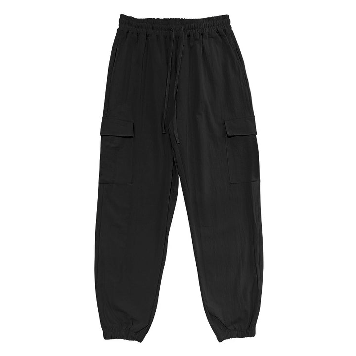 Herren Cargo-bukser med elastisk talje og multifunktionelle lommer Stilla