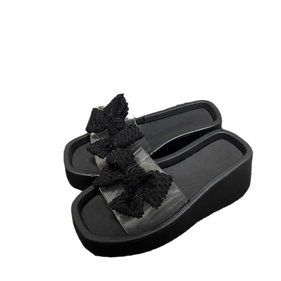 Dame platform sandaler med legende bånd detalje Stilla