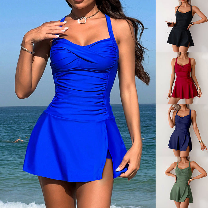 Dame badedragt med en flatterende nederdel fra Stilla