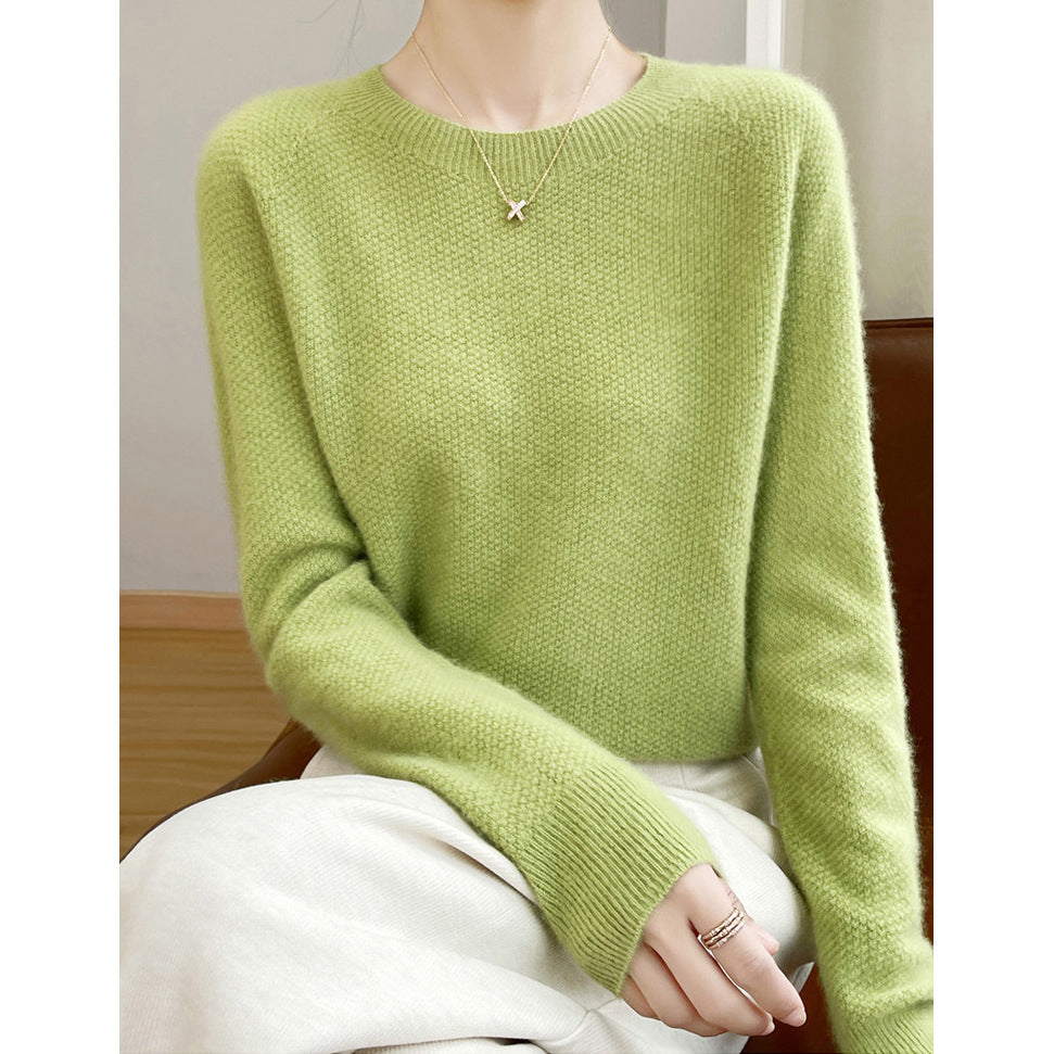 Damer finstrikket pullover med en løs pasform og elegant rund halsudskæring Stilla