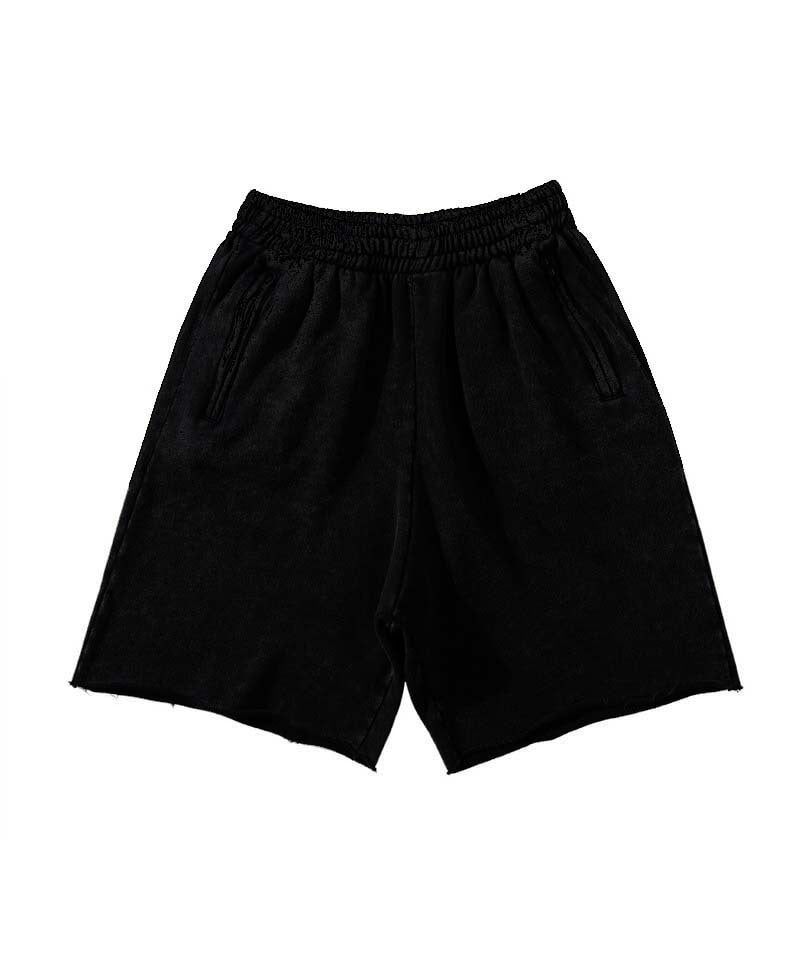 Herrer fritids sweatshorts med elastisk talje og sidelommer med lynlås Stilla