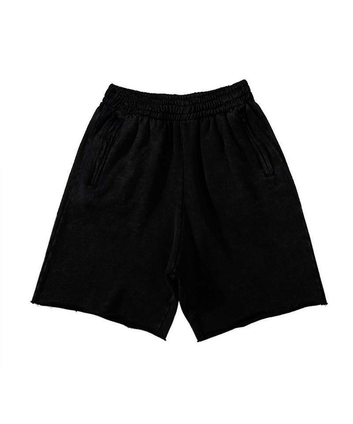 Herrer fritids sweatshorts med elastisk talje og sidelommer med lynlås Stilla