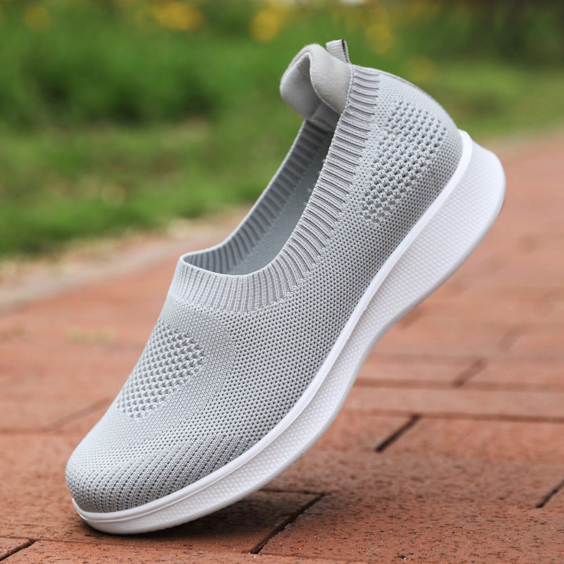 Damer nan nahtløs Slip-On komfortsko med elastisk mesh-overdel og fjederlet EVA-sål Skovae