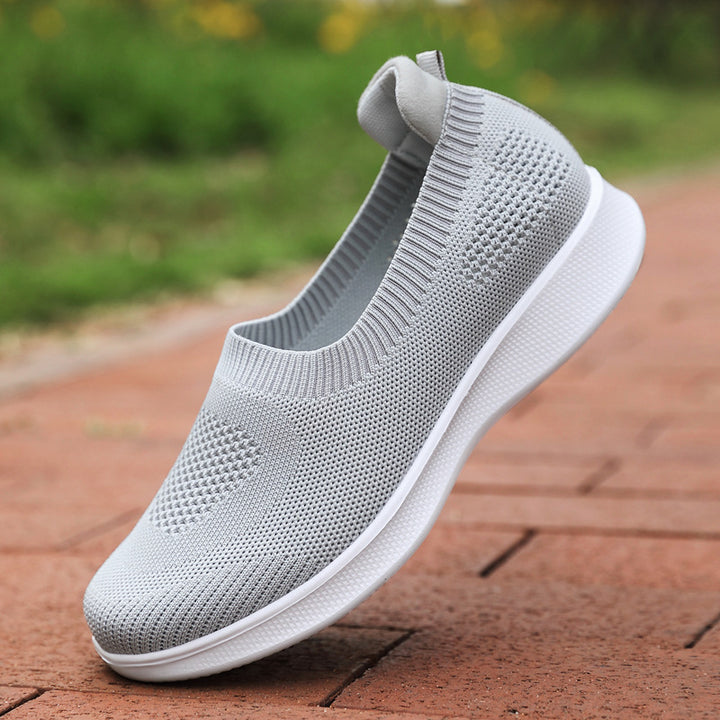 Damer nan nahtløs Slip-On komfortsko med elastisk mesh-overdel og fjederlet EVA-sål Skovae