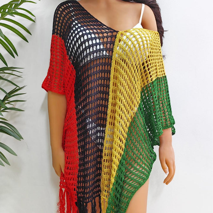Dame luftig-transparent strandponcho Skovae