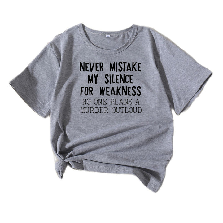Dame Kort Grafik T-shirt Stilla