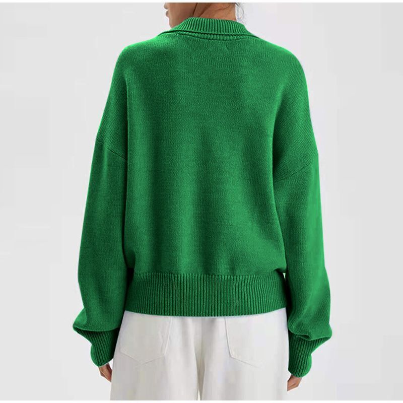 Kvinders fine strikkede pullover med struktureret stof Stilla