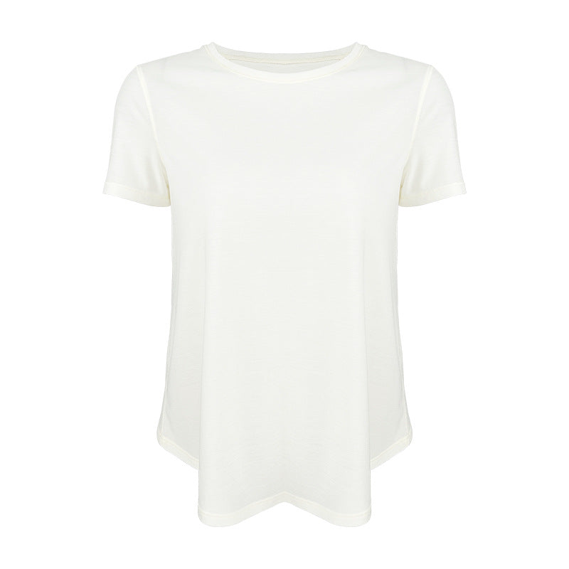 Dame afslappet T-shirt med åndbart funktionsmateriale og generøs skæring Stilla