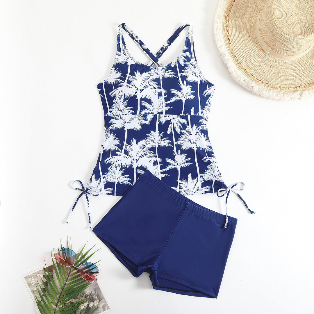Dame Tankini med alsidig snit og sporty shorts Stilla