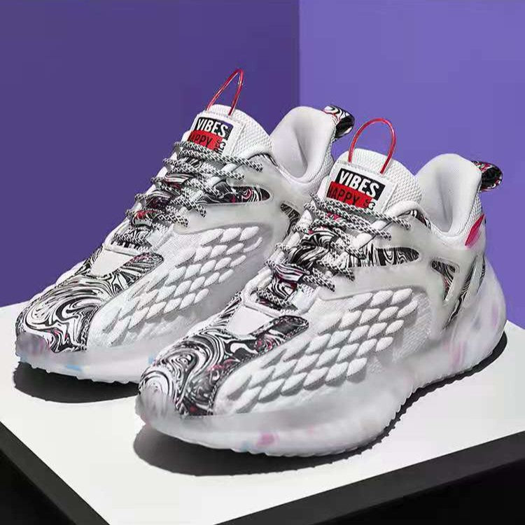 Unisex nan avantgardistisk hybrid-sneaker med struktureret flettetapplikation og støttende hælbro Skovae