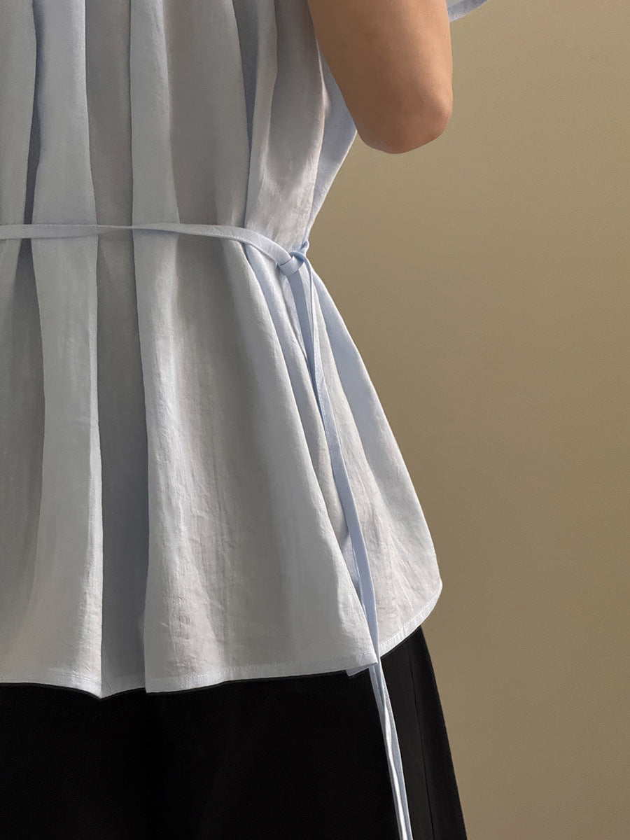 Dame komfortabelt Kaftan-overdel med elastisk talje bånd og moderne snit Stilla