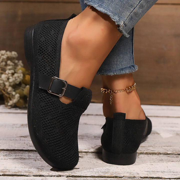Dame behagelige slippers med åndbart overmateriale og elastisk pasform Stilla