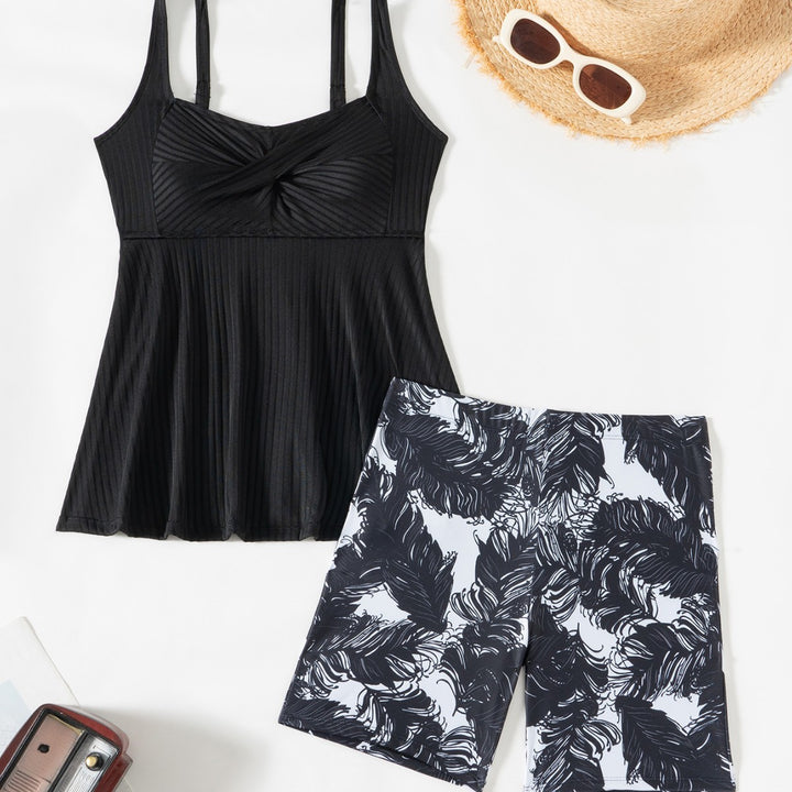 Dame fritid tanktop med peplum snit Stilla