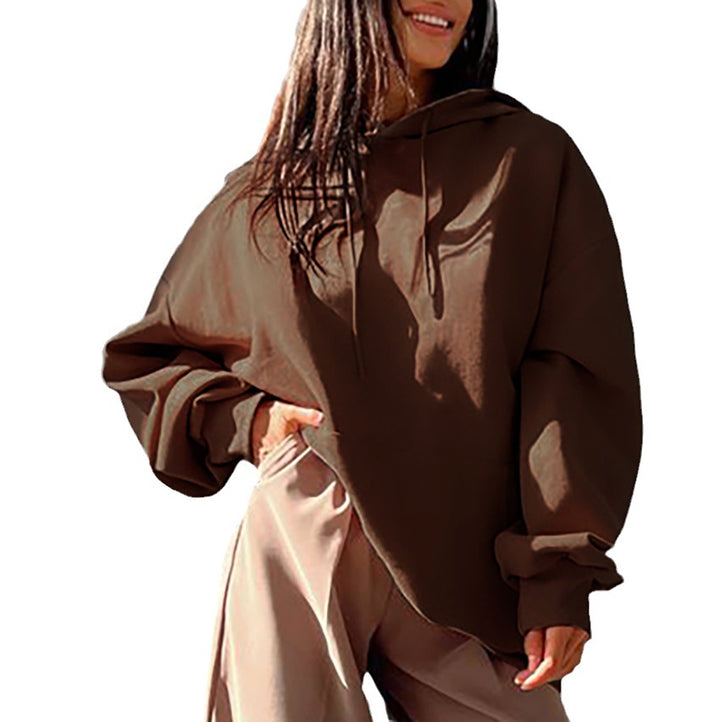 Dame Oversized Hættebluse i høj kvalitets fleece Stilla