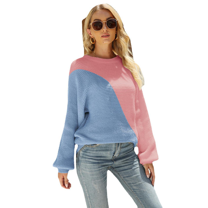 Dame casual strik pullover med asymmetrisk design og løs pasform Stilla