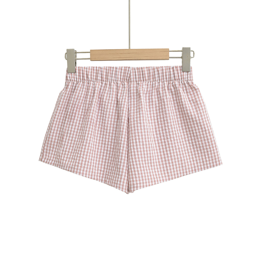 Dame afslappede kargo shorts med elastisk talje og knapdetaljer Stilla