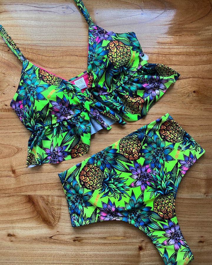 Dame Crop-Bikini-top med dekorativ knude Skovae