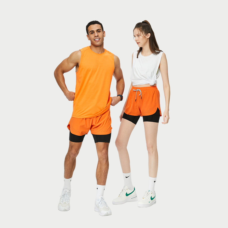 Herrer Sporty Tanktop med åndbar struktur Stilla