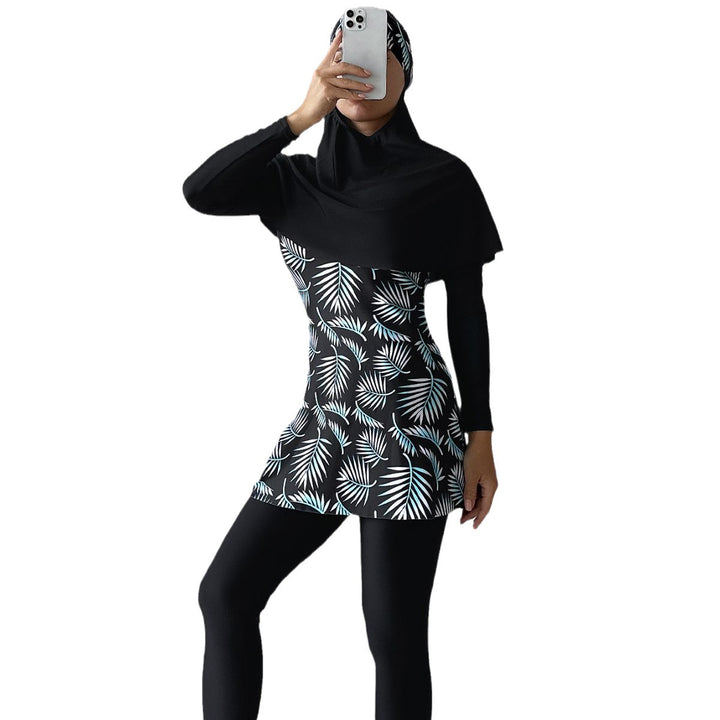 Dame Mode 360-grad badedragt med integreret hijab Skovae