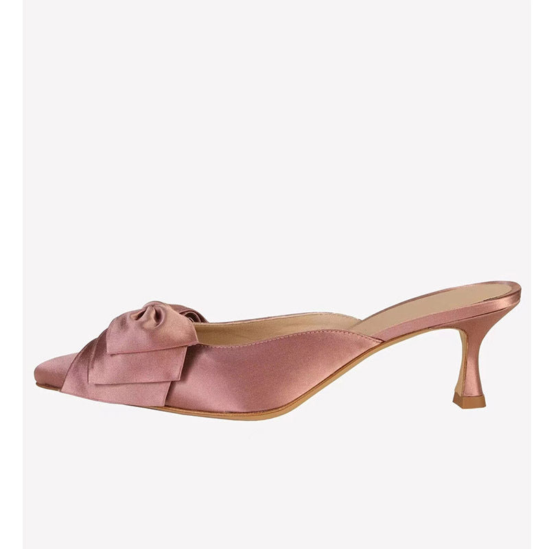 Femme Sløjfe-dekorerede Slingback-Hæle Stilla